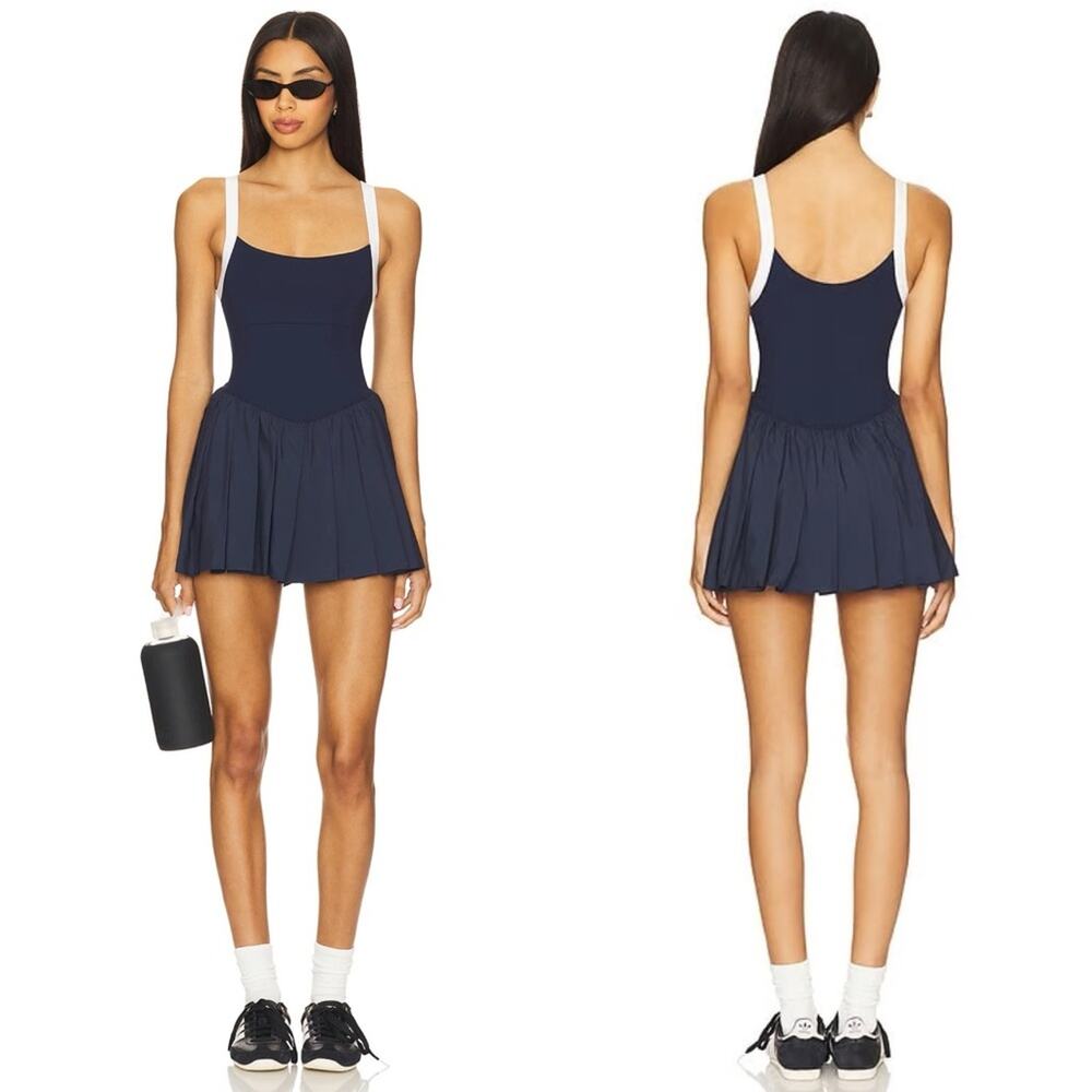 Free People Swing Of Things Colorblock Skortsie M
